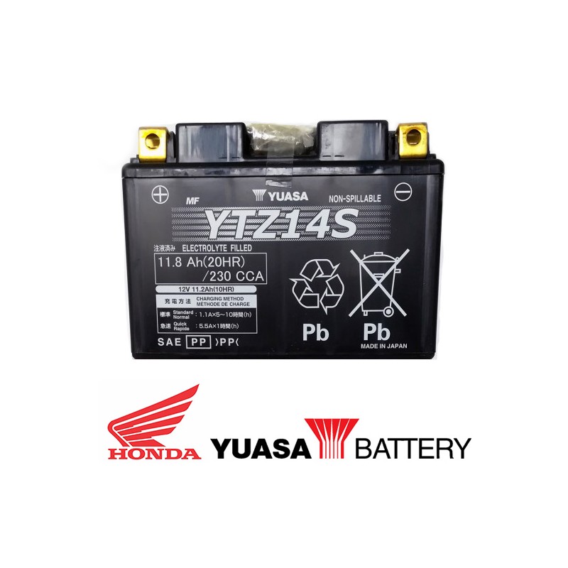 31500-Z25-C62 : Batteria originale Honda Yuasa YTZ14S Honda NT1100