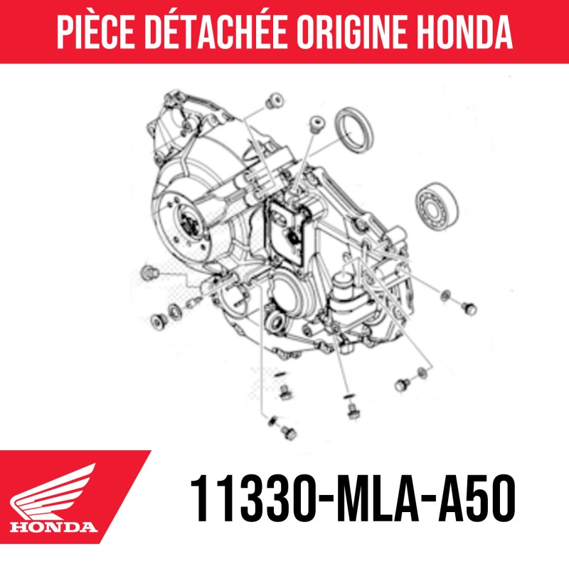 11330-MLA-A50 : Rechtsmotorabdeckung Honda Automatikgetriebe Honda NT1100