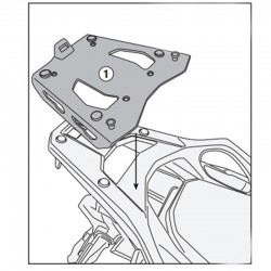 SRA1196 : Aluminium Topcase-Halterung Givi Honda NT1100